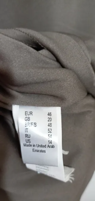 Abito casual beige tortora al ginocchio manica 3/4