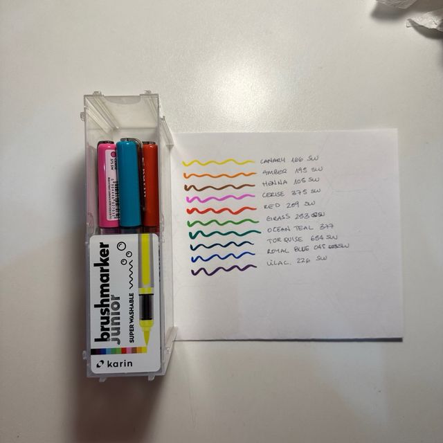 Set di 11 pennarelli Karin Brushmarker Junior
