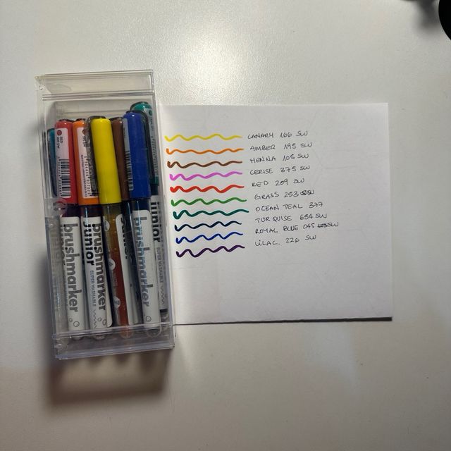 Set di 11 pennarelli Karin Brushmarker Junior