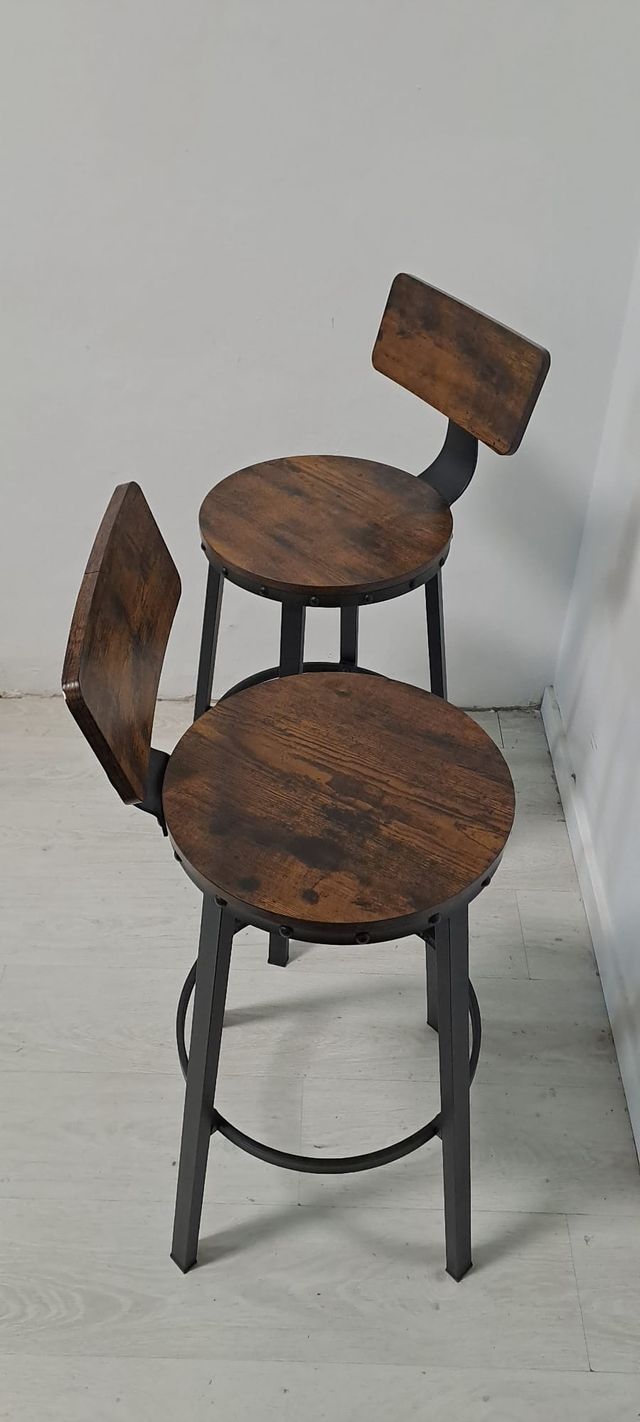 Pareja Taburetes Altos Respaldo: sólo queda 1 !