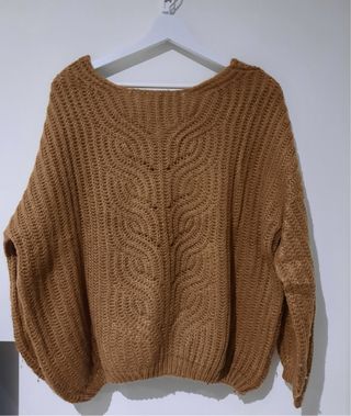 Jersey marrón de punto