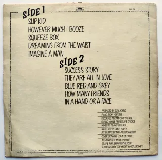 LP 1975 🇪🇺 THE WHO - THE WHO BY NUMBERS