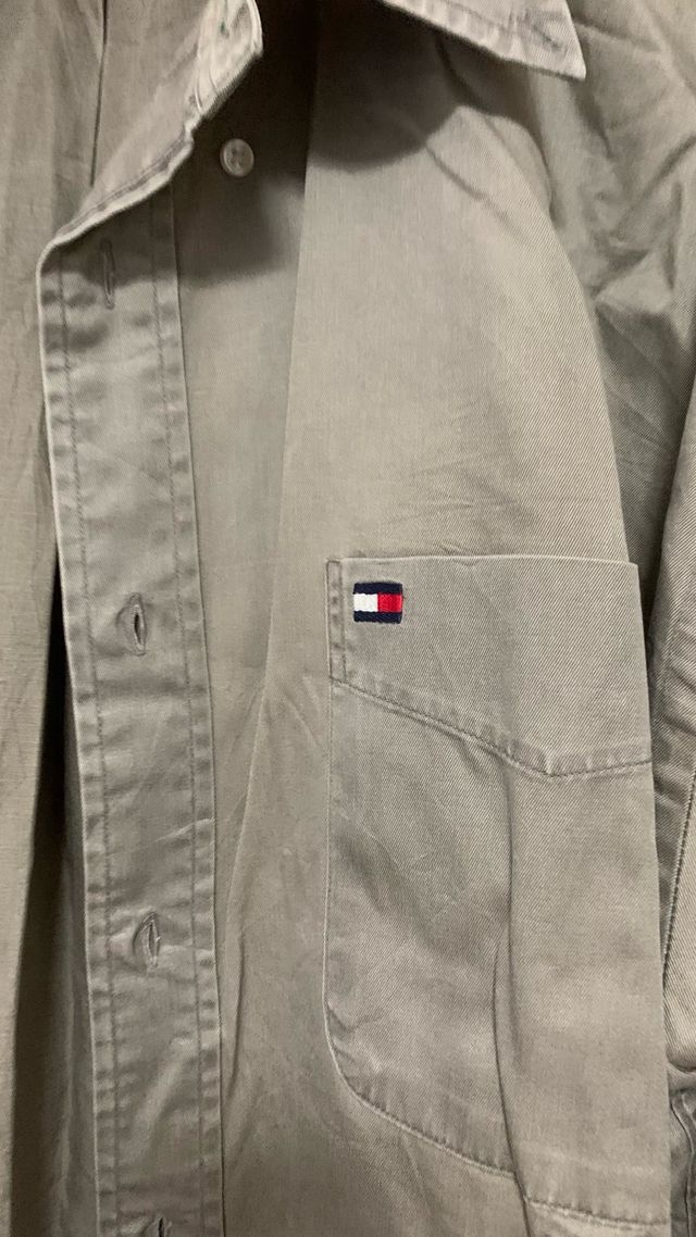 Camisa Tommy Hilfiger Verde Oliva Talla XL