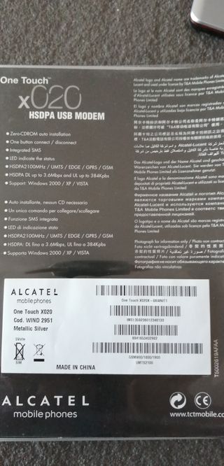 Modem Alcatel Wind One Touch X020 HSDPA