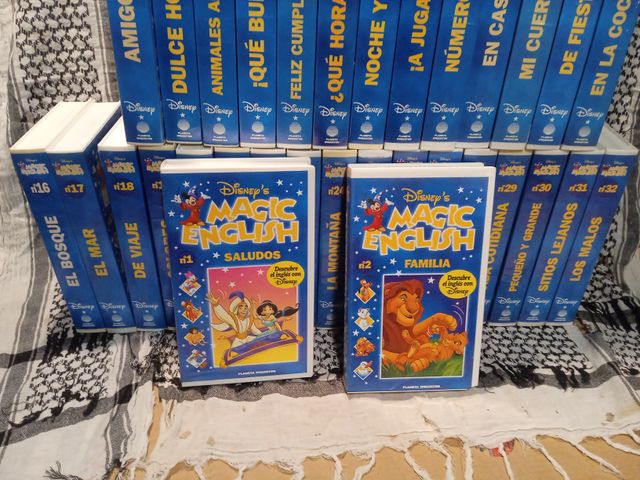 Colección Magic English Disney VHS (32 cintas)