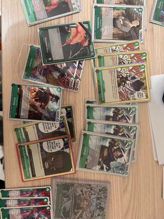 Lotto Carte One Piece zoro quasi tutte in sleeves