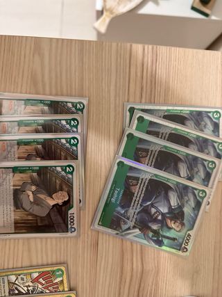 Lotto Carte One Piece zoro quasi tutte in sleeves