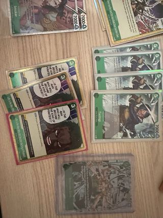 Lotto Carte One Piece zoro quasi tutte in sleeves