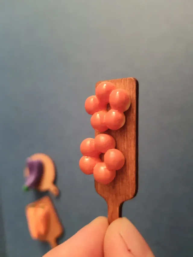 Set 3 Taglieri Miniatura Presepe con Cibarie