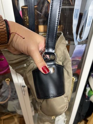 Bolso bandolera Bimba y Lola beige/negro