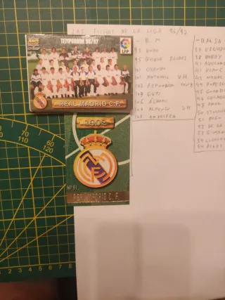 Cromos Liga 96/97 Real Madrid