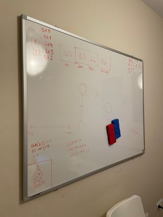 Pizarra magnética blanca 90x120cm