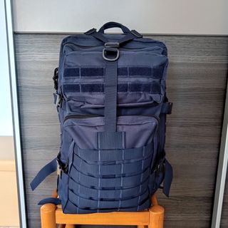 Mochila táctica azul marino 45L impermeable