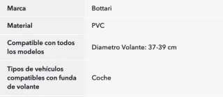 Funda de volante Bottari de PVC