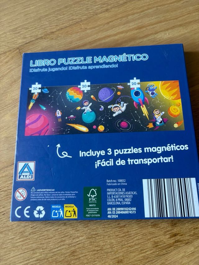 Libro Puzzle Magnético Mundo Diver 3+