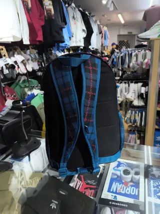 Mochila Nike Cuadros Azul y Negro