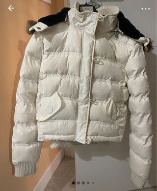 Abrigo Pepe Jeans blanco talla M niña