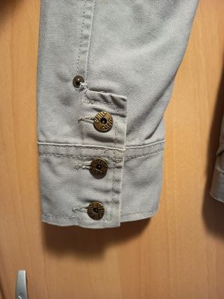 Americana Bershka Beige/Gris Talla L