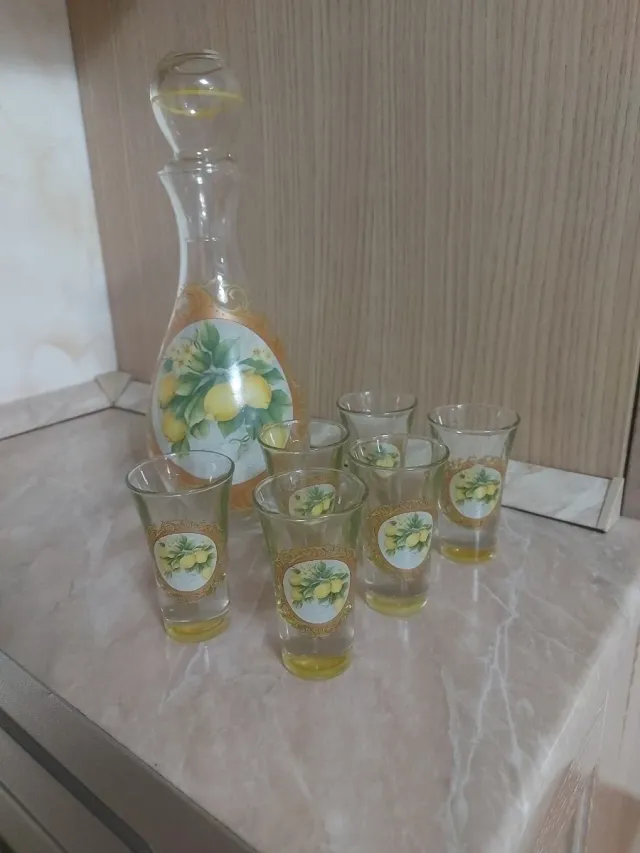 Set Limoncello Bicchieri e Caraffa