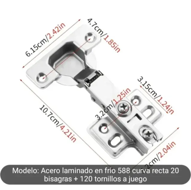 Bisagras para muebles (lote)