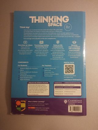 Thinking Space B2 Workbook with Digital Pack