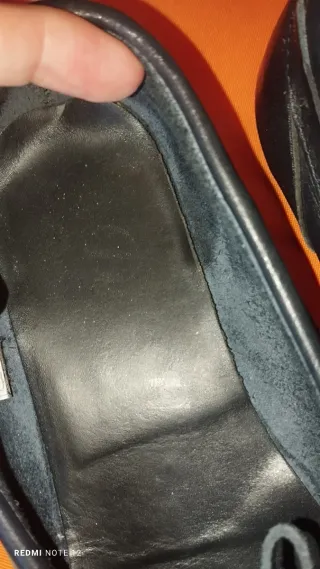 Mocasines piel azul marino Boutique Itali T41