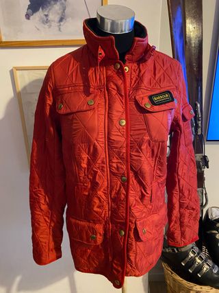 Giacca Barbour Donna Rossa Trapuntata