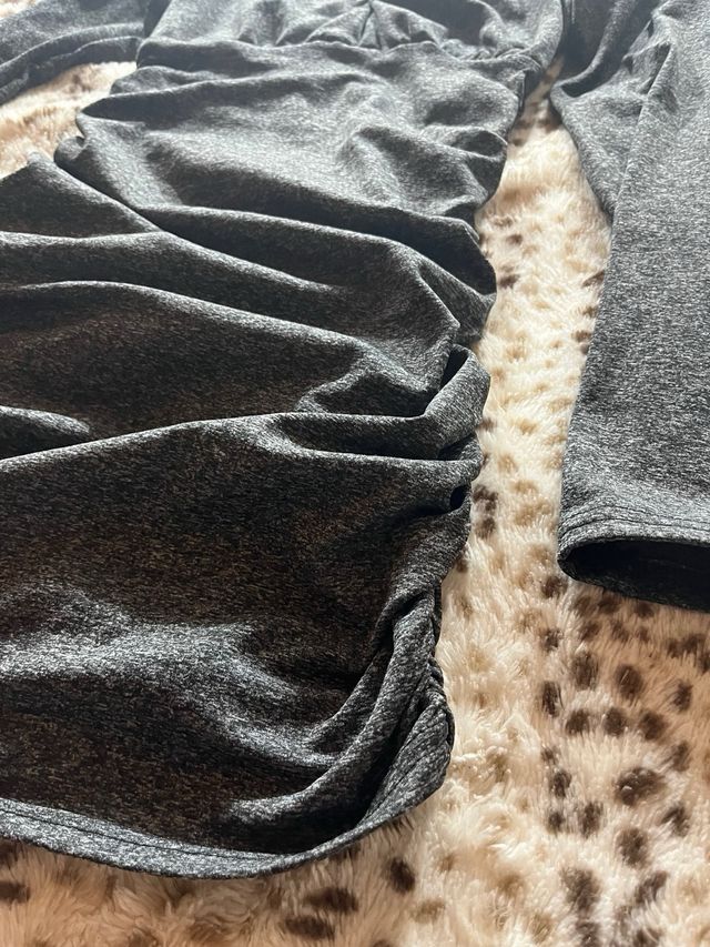 Vestido gris manga larga