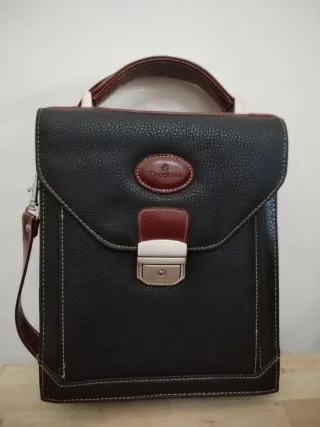 Borsello Tacchini nero e marrone pelle