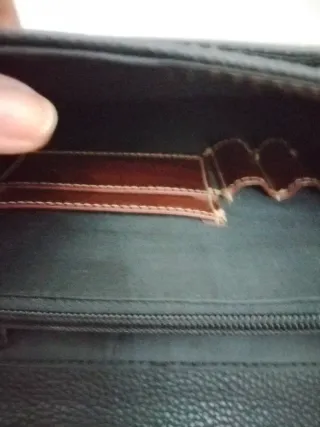 Borsello Tacchini nero e marrone pelle