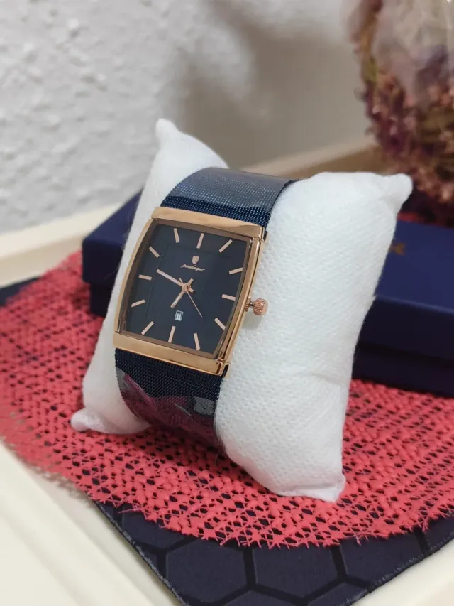 Reloj poedagar Hombre Azul/Dorado