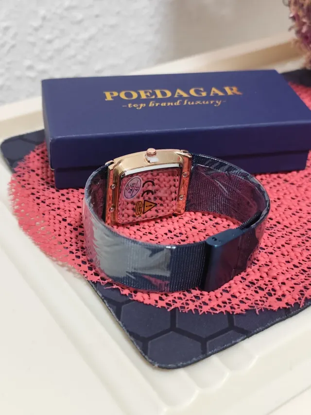 Reloj poedagar Hombre Azul/Dorado