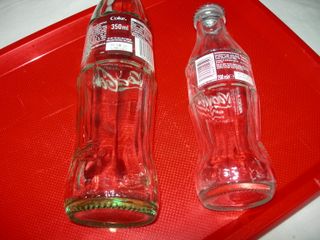 Conjunto Garrafas Coca-Cola Vidro
