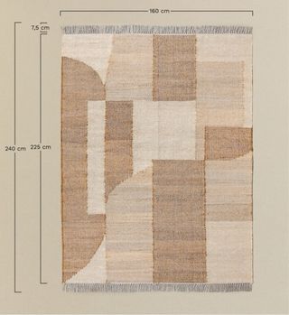 Tappeto Sklum in juta e cotone