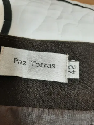 Falda marrón chocolate