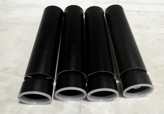 Patas de mueble negras ajustables 4 unidades, redo