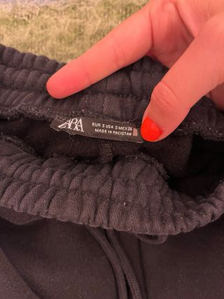 Pantalones de chándal Zara negros