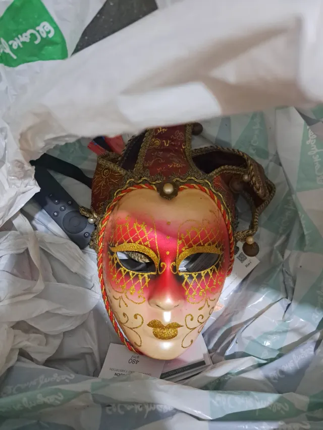 Máscara veneciana decorativa