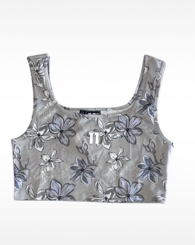 Talla M. Crop Top estampado flores 11° DEGRESS