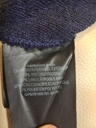 Vestido Purificación García Azul Talla L