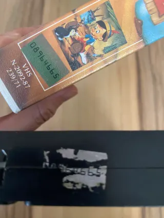 VHS Pinocho Walt Disney Home Video Español