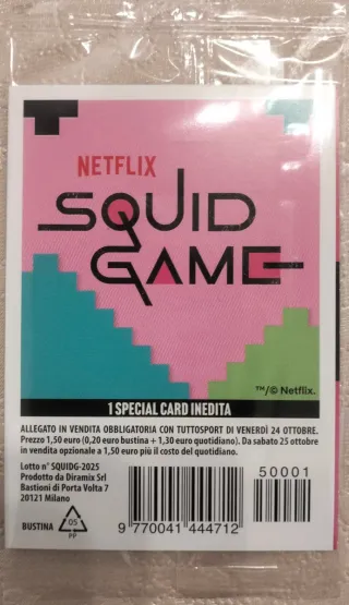 Squid Game Special 1/2 Carta