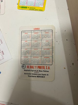 22 calendarios antiguos
