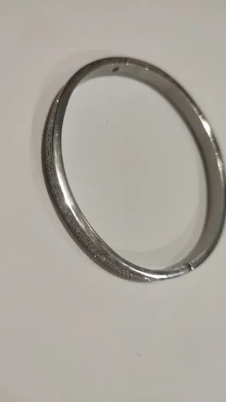 Pulsera mujer color plata con brillantes