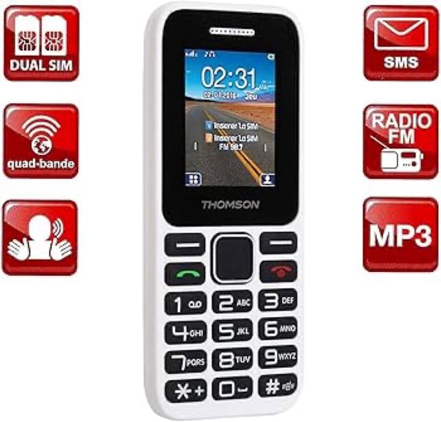 Teléfono Thomson Tink12 Plata Nuevo