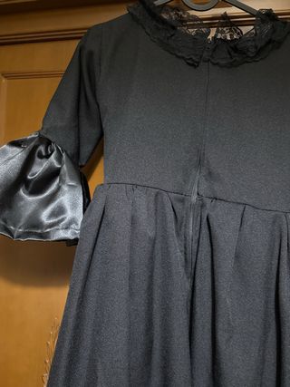 Vestido negro niña t-XS Halloween