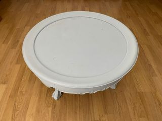Mesa redonda madera maciza para restaurar