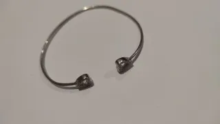 Pulsera mujer plata con corazones