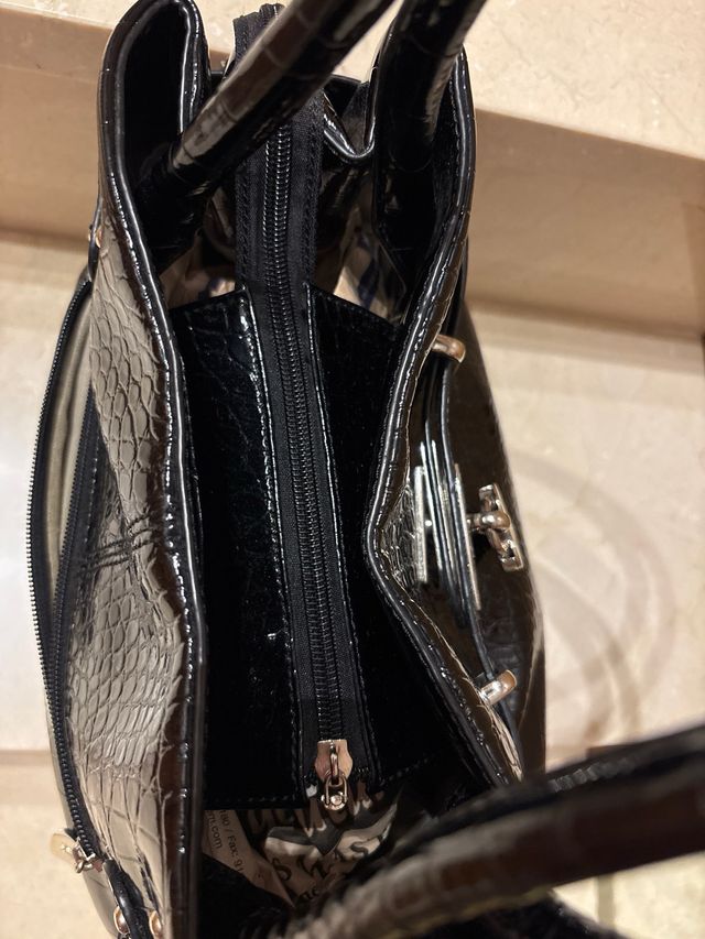 Borsa da appendere Charolate nera