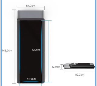 Cinta de correr plegable